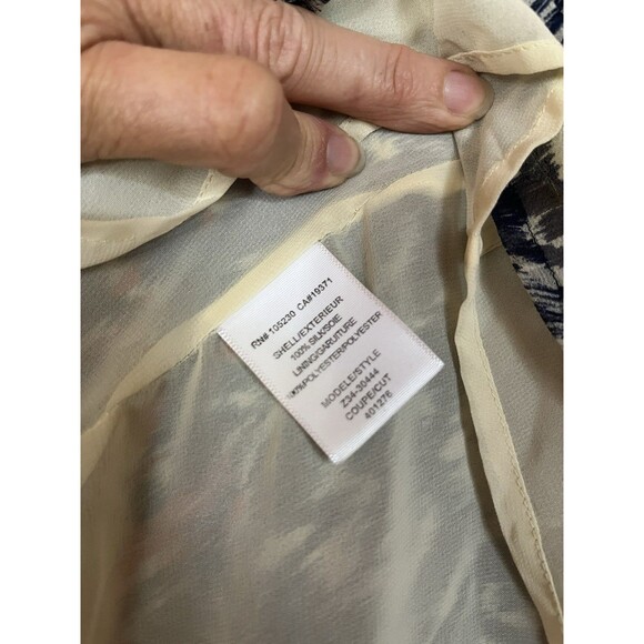 Joie 100% Silk Chiffon Spaghetti Strap Maxi Dress, Red, White & Blue,‎ Size M - Picture 12 of 14